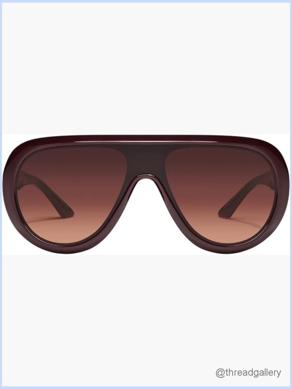 Shield Aviator Sunglasses with Accessory Kit Unisex